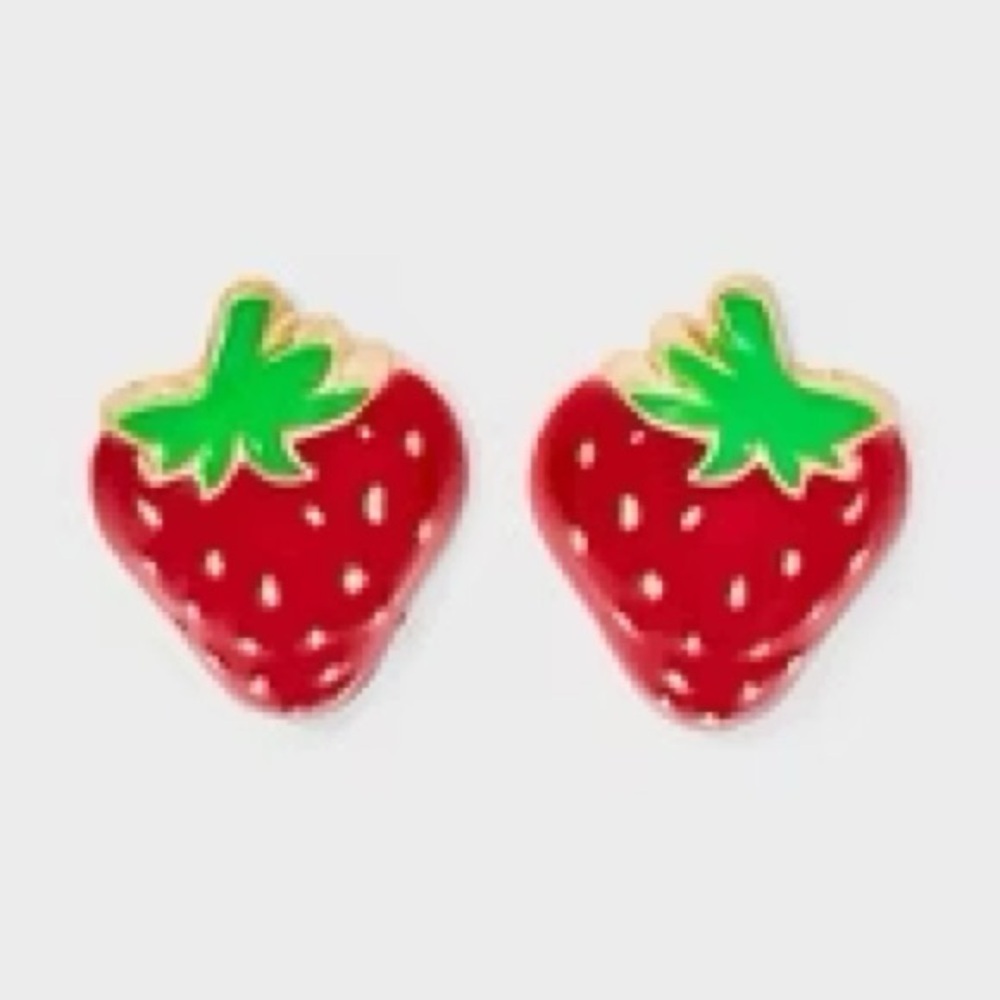 Strawberry Shaped Earrings